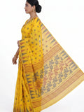 Pradip Fabrics Women's Floral Print Cotton Blend Tant Saree