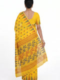 Pradip Fabrics Women's Floral Print Cotton Blend Tant Saree