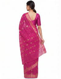 Pradip Fabrics Applique Handloom Pure Cotton Saree