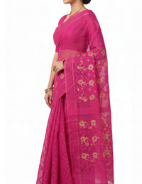 Pradip Fabrics Applique Handloom Pure Cotton Saree