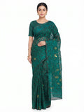 Pradip Fabrics Applique Handloom Pure Cotton Saree