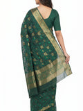 Pradip Fabrics Applique Handloom Pure Cotton Saree