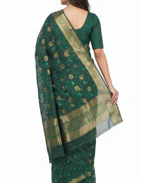 Pradip Fabrics Applique Handloom Pure Cotton Saree