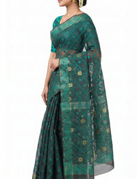 Pradip Fabrics Applique Handloom Pure Cotton Saree