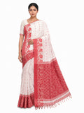 Pradip Fabrics Applique Handloom Cotton Silk Saree