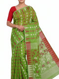 Pradip Fabrics Women's Floral Print Cotton Blend Tant Saree