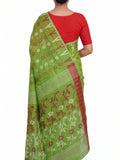 Pradip Fabrics Women's Floral Print Cotton Blend Tant Saree