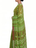 Pradip Fabrics Women's Floral Print Cotton Blend Tant Saree