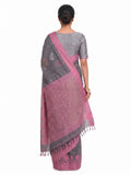 Pradip Fabrics Applique Handloom Cotton Silk Saree