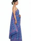 Pradip Fabrics Women's Floral Print Cotton Blend Tant Saree
