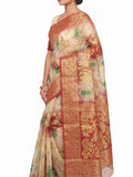 Pradip Fabrics Ethnic Women's Tant Silk Saree