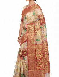 Pradip Fabrics Ethnic Women's Tant Silk Saree