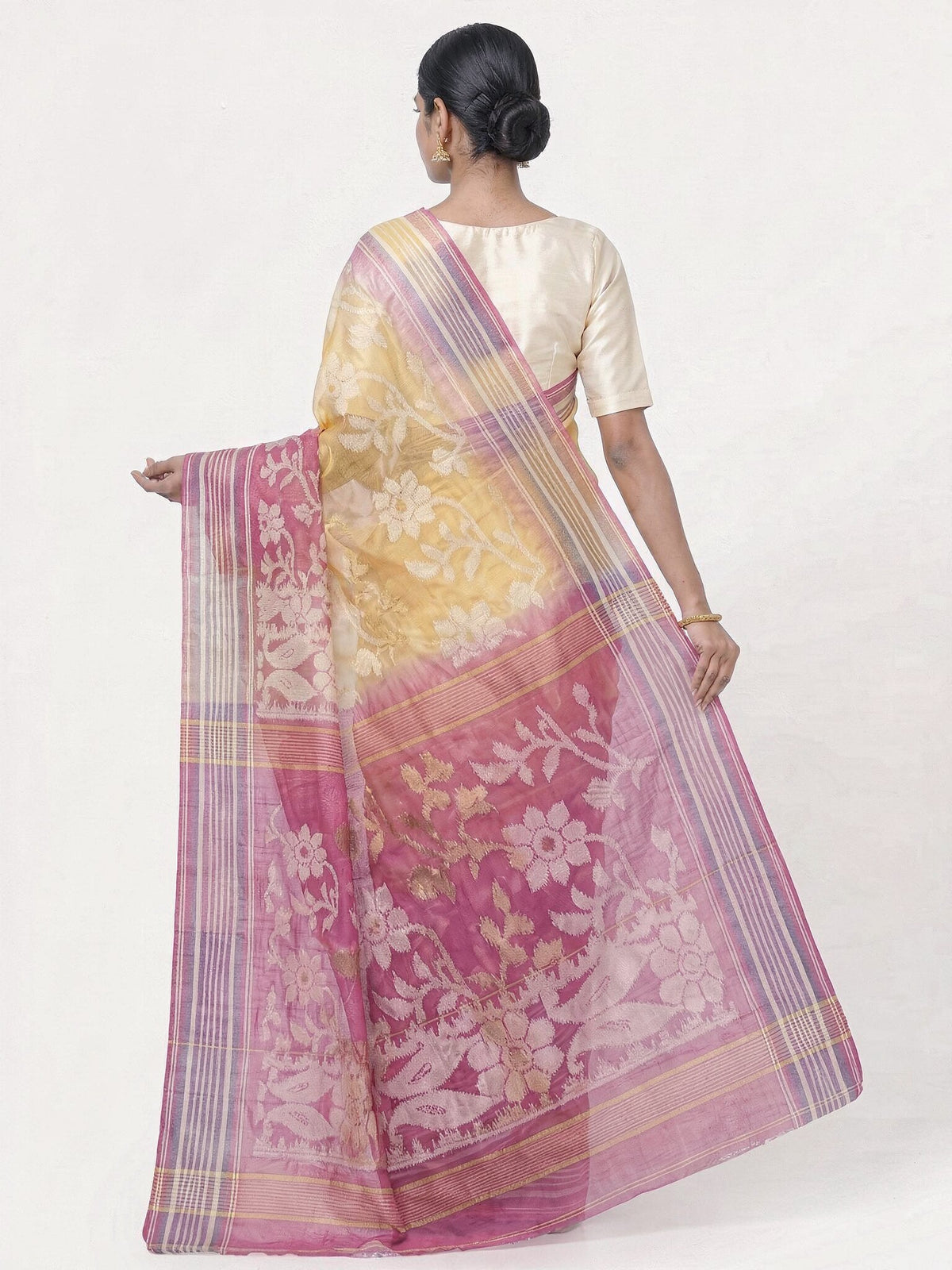 Pradip Fabrics Printed Handloom Pure Cotton Saree