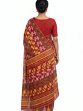Pradip Fabrics Women's Floral Print Cotton Blend Tant Saree