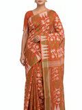 Pradip Fabrics Women's Floral Print Cotton Blend Tant Saree