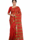 Pradip Fabrics Women's Floral Print Cotton Blend Tant Saree
