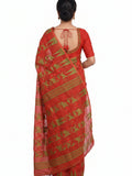 Pradip Fabrics Women's Floral Print Cotton Blend Tant Saree