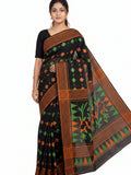 Pradip Fabrics Women's Floral Print Cotton Blend Tant Saree