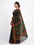 Pradip Fabrics Women's Floral Print Cotton Blend Tant Saree