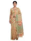 Pradip Fabrics Women's Floral Print Cotton Blend Tant Saree