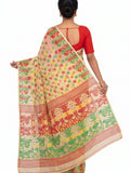 Pradip Fabrics Women's Traditional Handloom Jamdani Tant Saree
