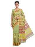 Pradip Fabrics Women's Traditional Handloom Jamdani Tant Saree