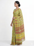 Pradip Fabrics Women's Traditional Handloom Jamdani Tant Saree