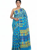 Pradip Fabrics Women's Traditional Handloom Jamdani Tant Saree