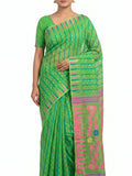 Pradip Fabrics Ethnic Women's Tant Jamdani Saree