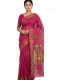 Pradip Fabrics Ethnic Women's Tant Jamdani Saree