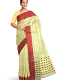 Pradip Fabrics Ethnic Women's Tant Jamdani Saree