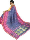 Pradip Fabrics Applique Tant Silk Blend Saree 