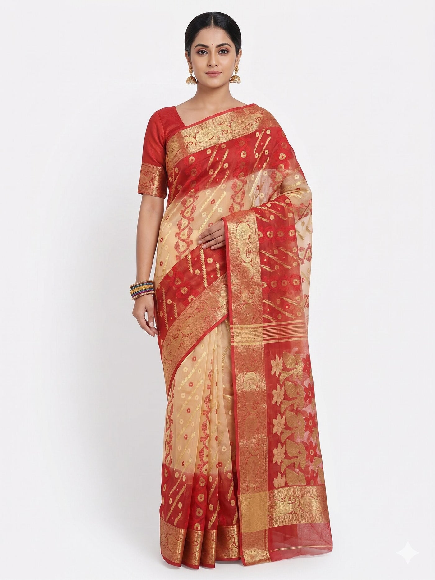Pradip Fabrics Women's Festive Wear Ethnic Handloom Saree