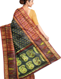 Pradip Fabrics Applique Tant Silk Blend Saree 