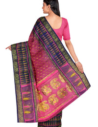 Pradip Fabrics Applique Tant Silk Blend Saree 