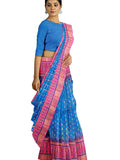 Pradip Fabrics Applique Tant Silk Blend Saree 