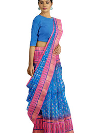 Pradip Fabrics Applique Tant Silk Blend Saree 