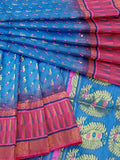 Pradip Fabrics Applique Tant Silk Blend Saree 