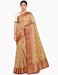 Pradip Fabrics Ethnic Women's Tant Cotton Saree
