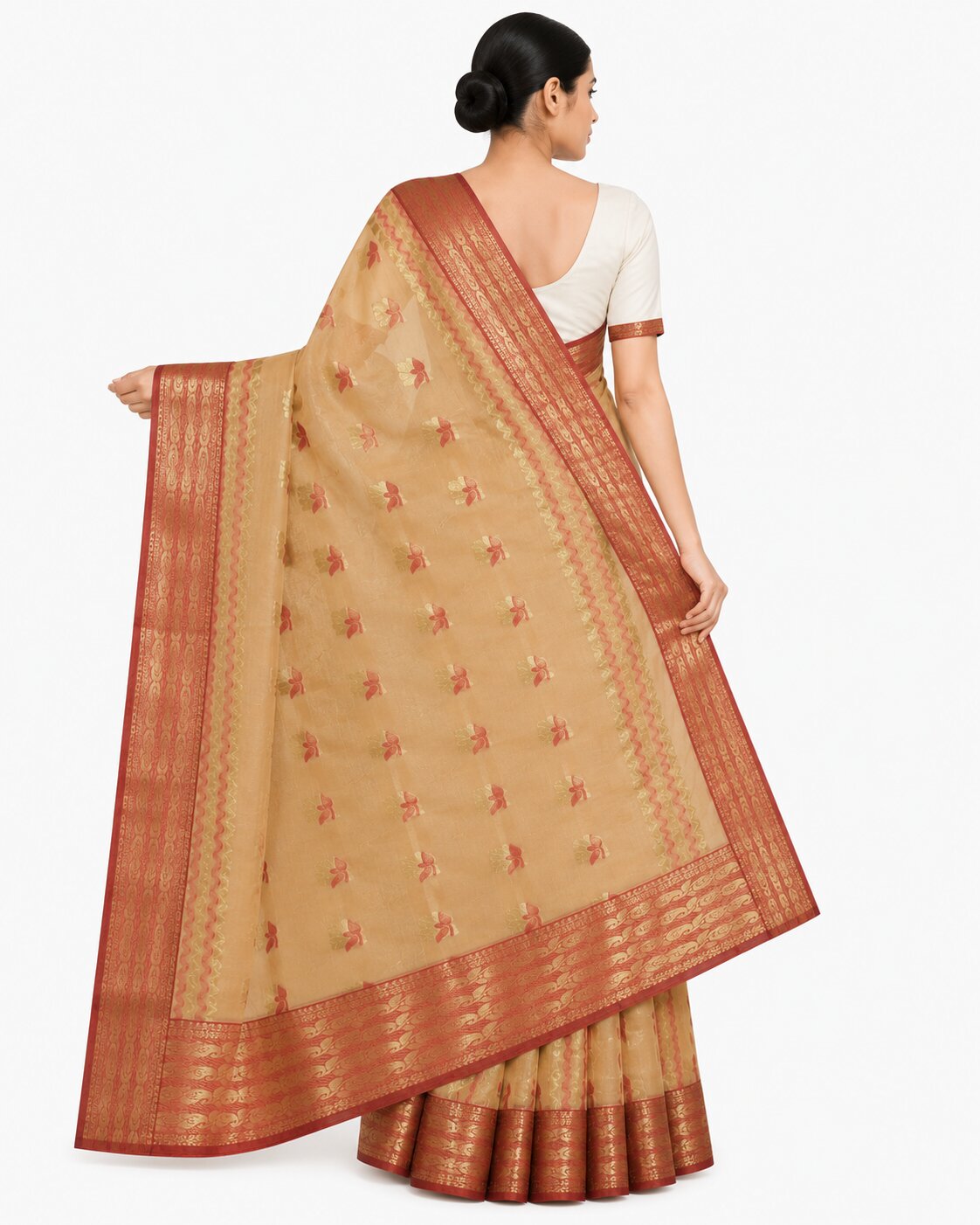 Pradip Fabrics Ethnic Women's Tant Cotton Saree