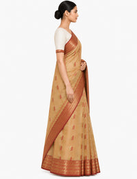 Pradip Fabrics Ethnic Women's Tant Cotton Saree