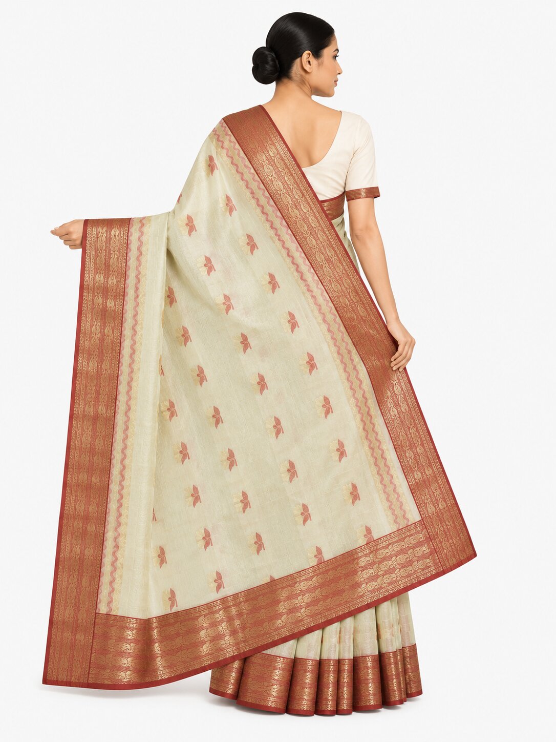 Pradip Fabrics Ethnic Women's Tant Cotton Saree