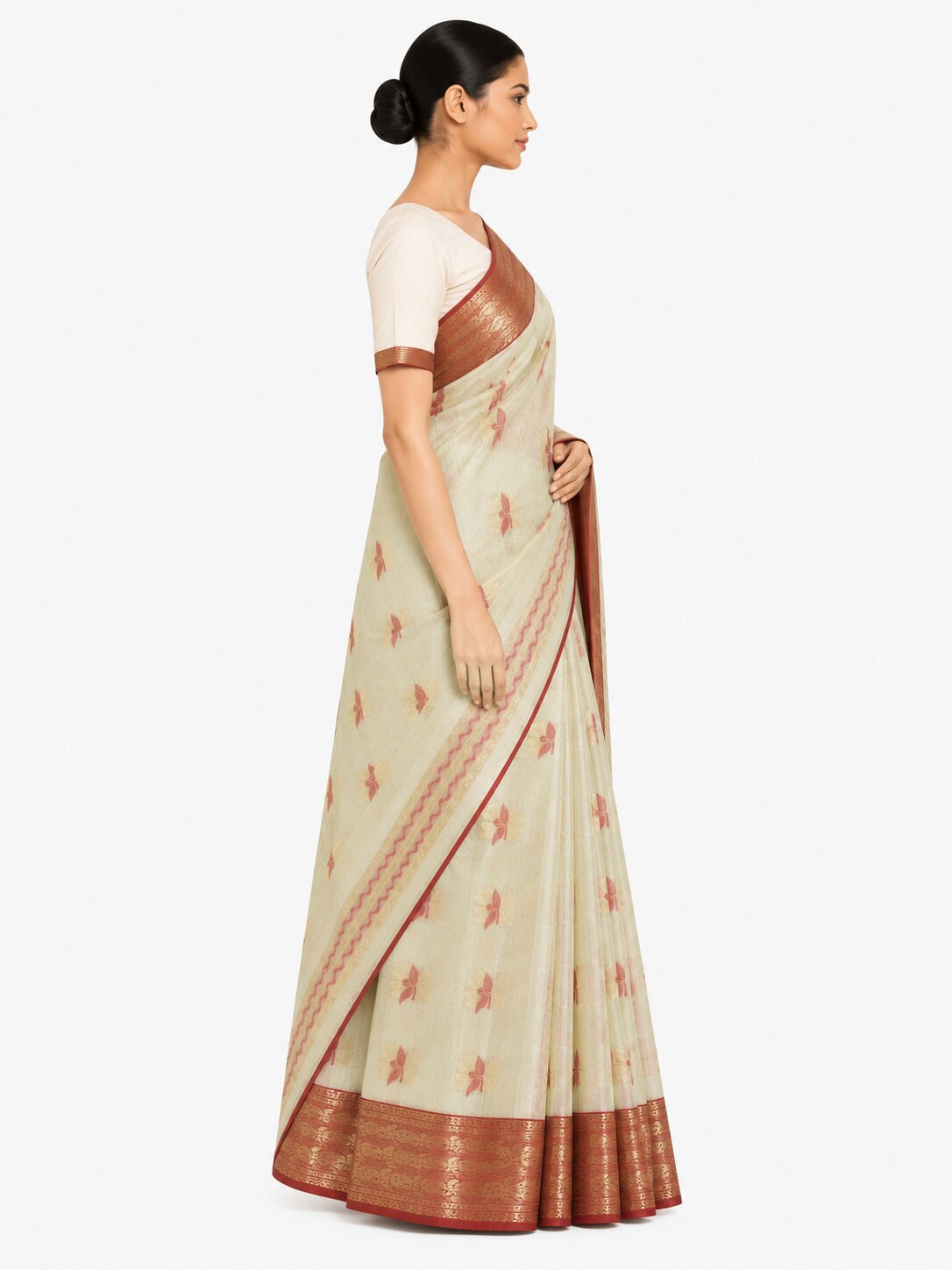 Pradip Fabrics Ethnic Women's Tant Cotton Saree