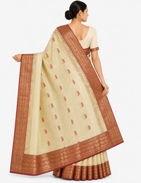 Pradip Fabrics Ethnic Women's Tant Cotton Saree