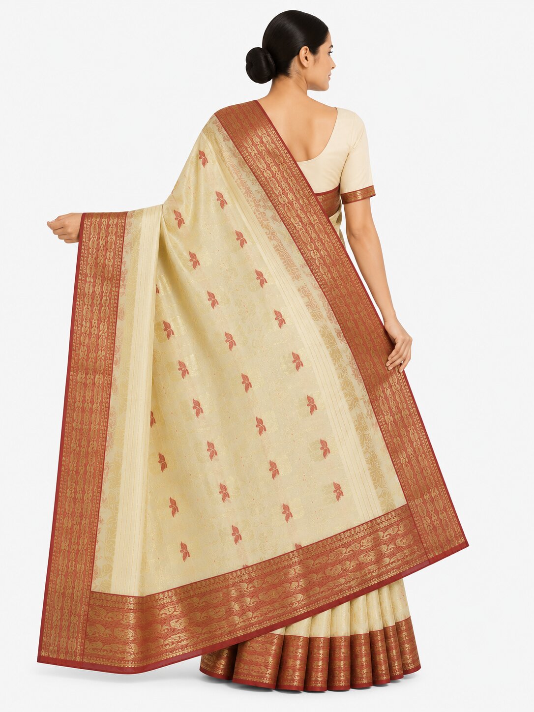 Pradip Fabrics Ethnic Women's Tant Cotton Saree