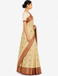 Pradip Fabrics Ethnic Women's Tant Cotton Saree