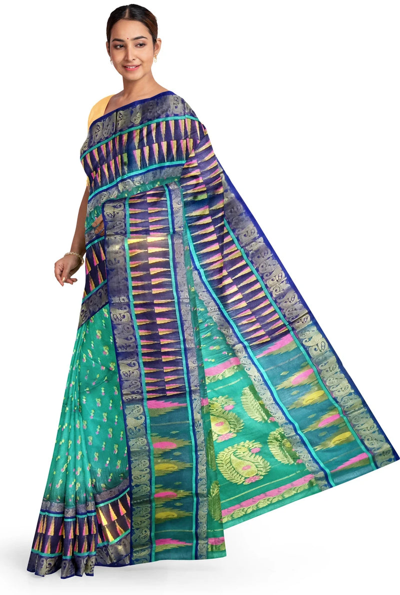Pradip Fabrics Ethnic Women's Tant Jamdani Saree