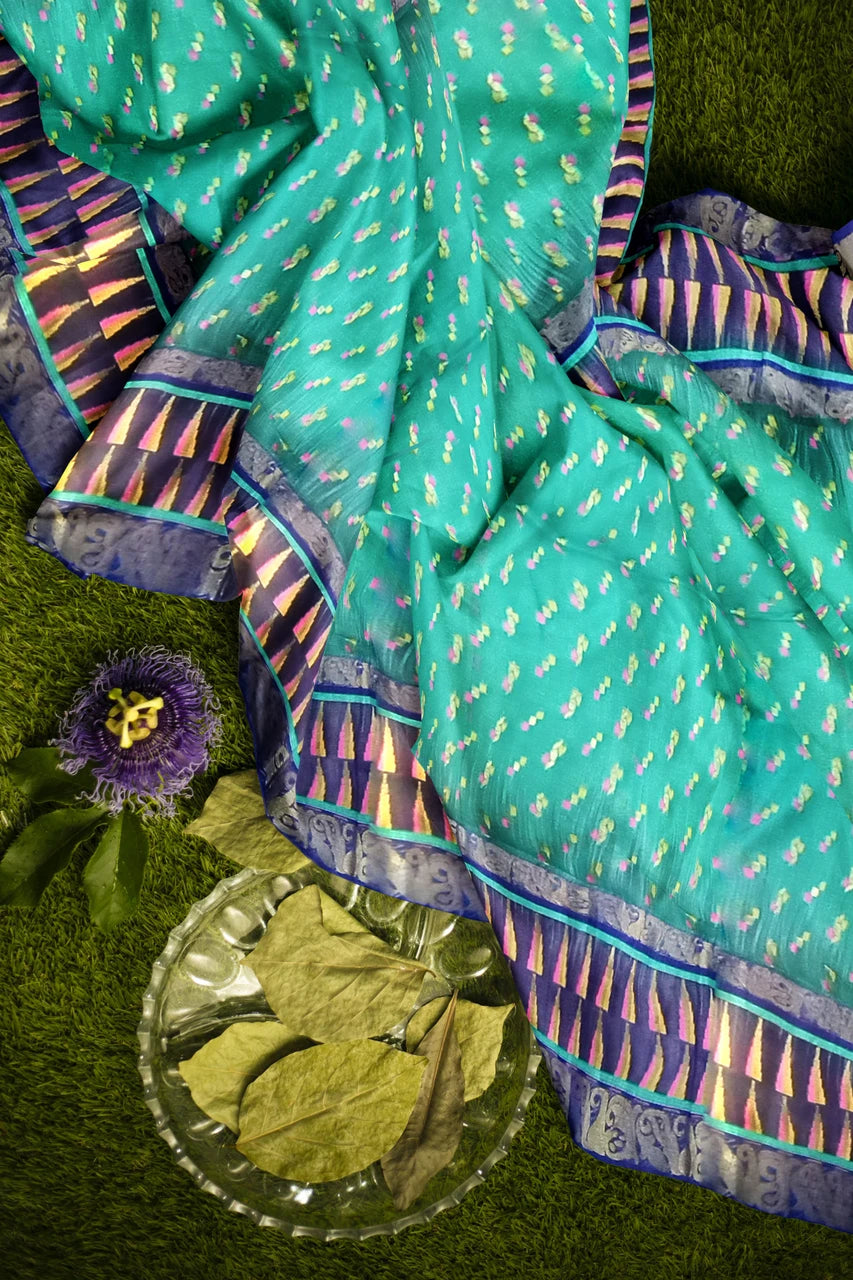 Pradip Fabrics Ethnic Women's Tant Jamdani Saree