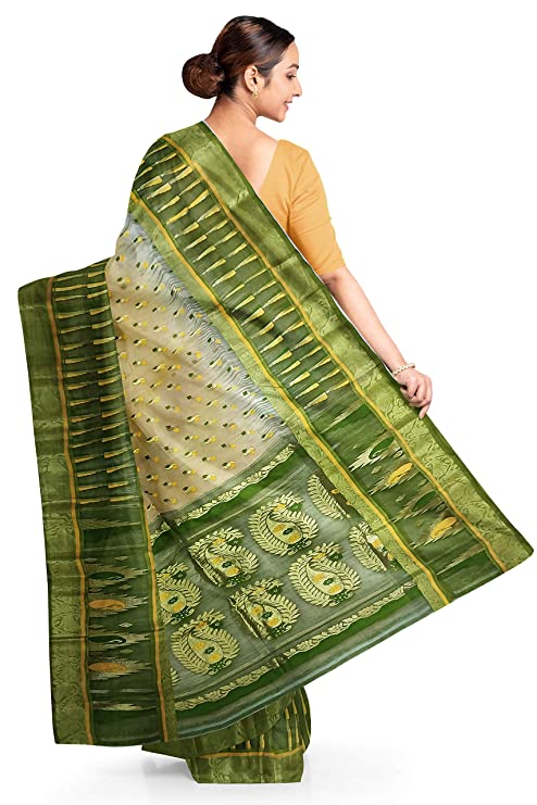 Pradip Fabrics Ethnic Women's Tant Jamdani Saree