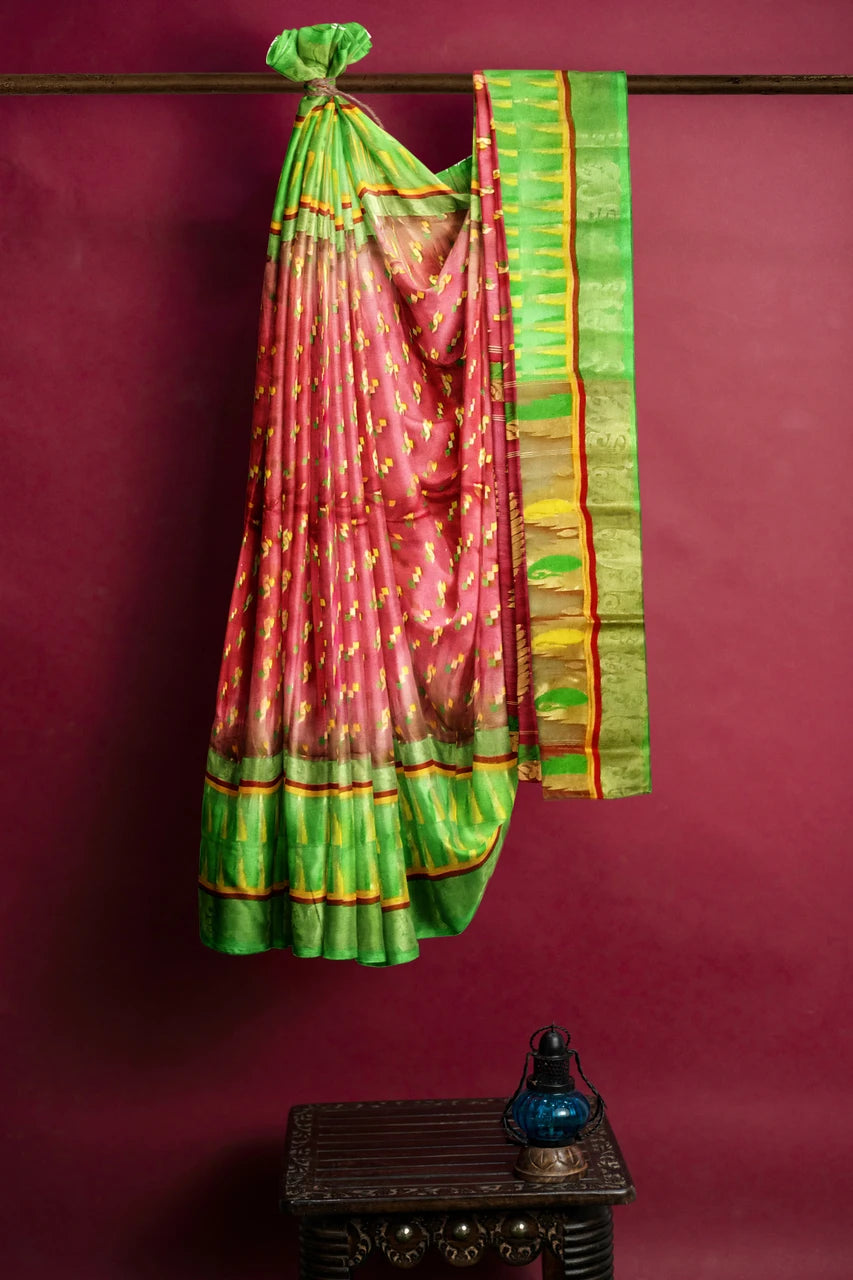 Pradip Fabrics Ethnic Women's Tant Jamdani Saree